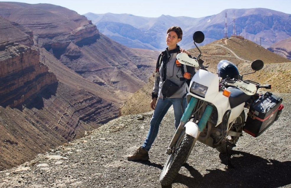 Mujer y motociclista, 5 años por el mundo: Guadalupe Aráoz